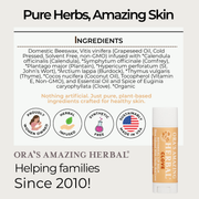 Ora's Amazing Herbal Natural Lip Balm, Herbal Infused, Clove
