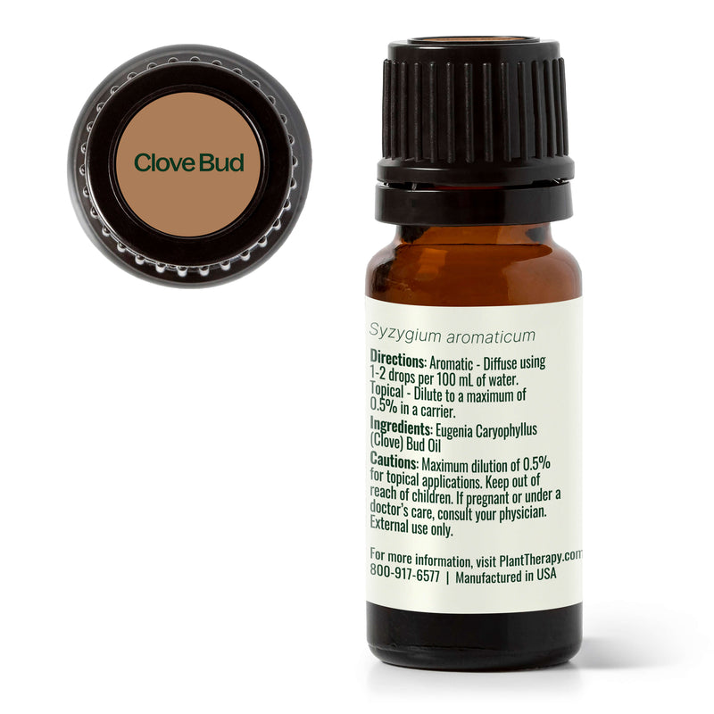 Plant Therapy Clove Bud Essential Oil Essential Oil White Smoke 10 mL,30 mL,100 mL