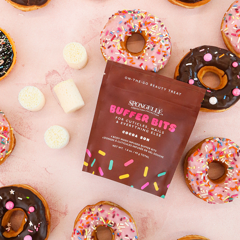 Spongellé Cocoa Bon | Confection Buffer Bits Pedi Buffer