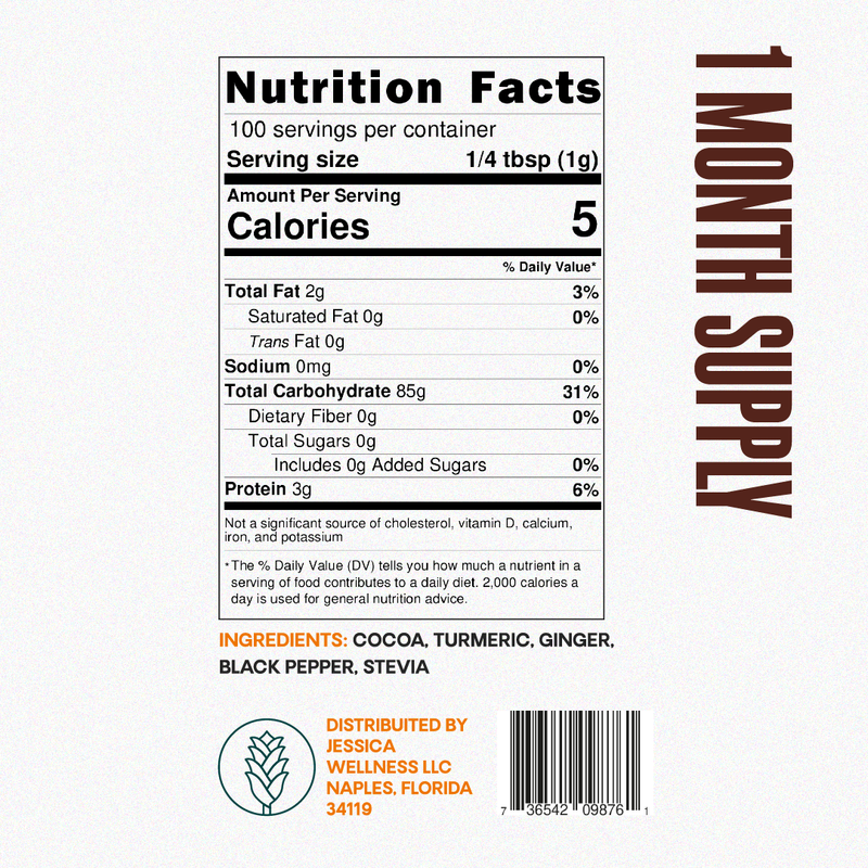 Jessica Wellness Shop Magical Turmeric Tea Cocoa