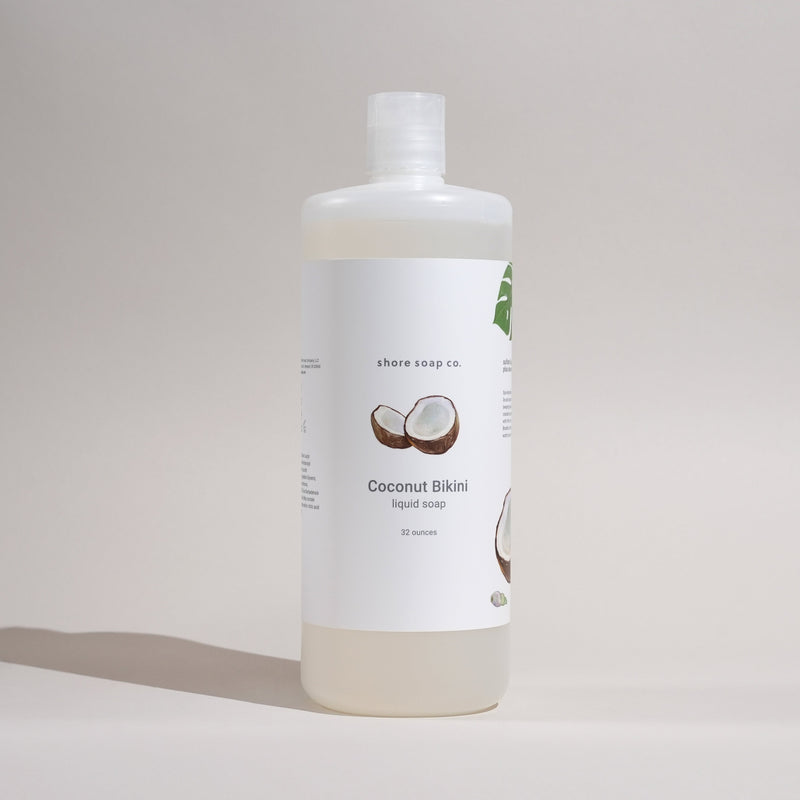 Shore Soap Co. Coconut Bikini Liquid Soap Refill Liquid Soap