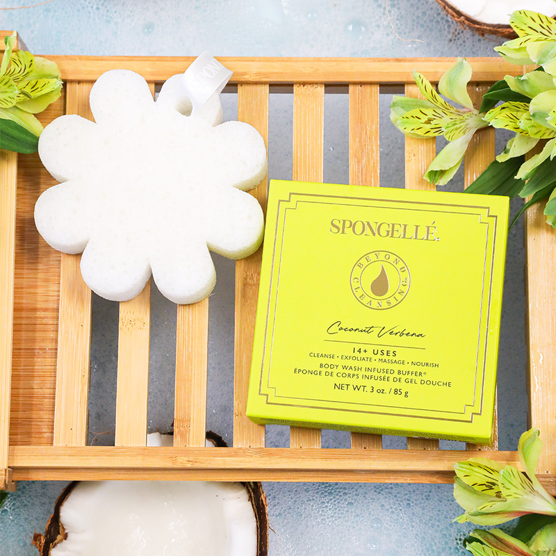 Spongellé Coconut Verbena | Boxed Flower Body Wash Infused Buffer