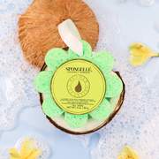 Spongellé Coconut Verbena | Wild Flower Bath Sponge Body Wash Infused Buffer