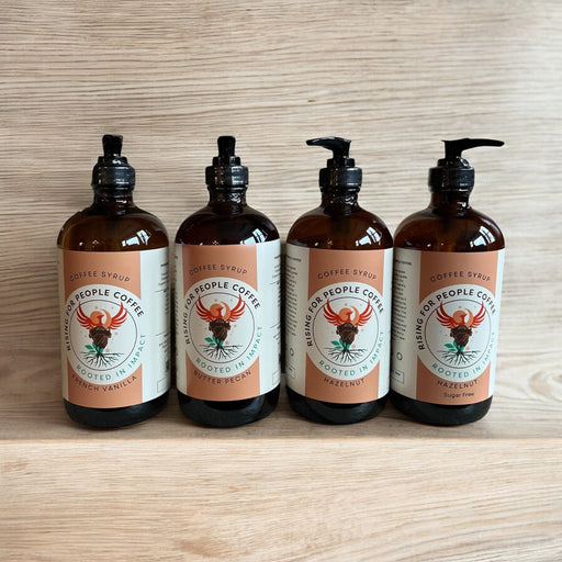 Rising For People Coffee Co. Coffee Syrup Variety Flavors Coffee