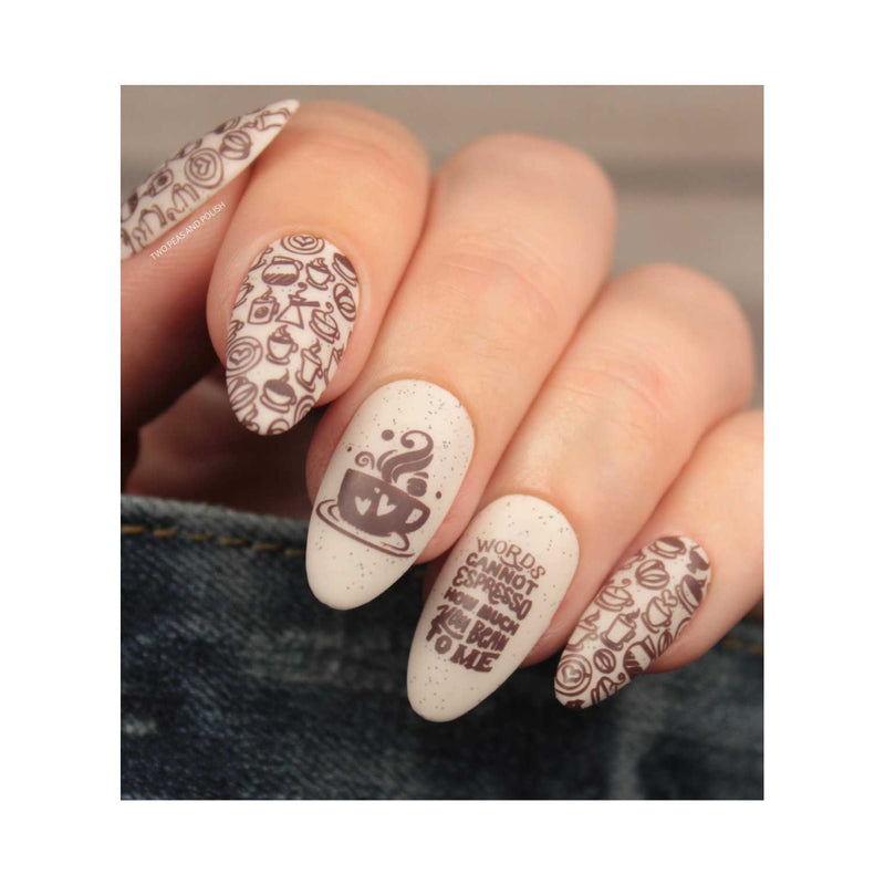 UberChic Beauty Better With Coffee Stamping Plate