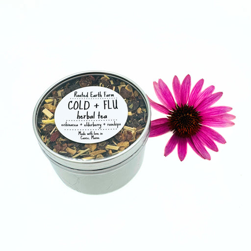 Rooted Earth Farm + Apothecary Cold + Flu Herbal Tea Tin Herbal Teas