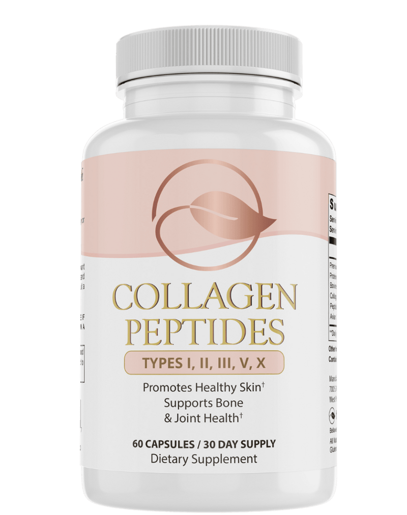 Collagen Peptides Types I, II, III, V, X by Bellawell