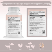 Bellawell Health Collagen Peptides Types I, II, III, V, X by Bellawell Capsules Dark Gray