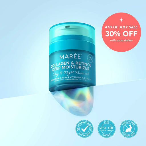 Maree Retinol & Collagen Anti-Age Cream Pale Turquoise 1 item - Complete your routine,2 items - Good choice,3 items - Best price