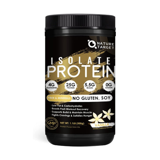 Nature Target Isolate Whey Protein Powder, 25g Protein, 1.1 LB Collagen