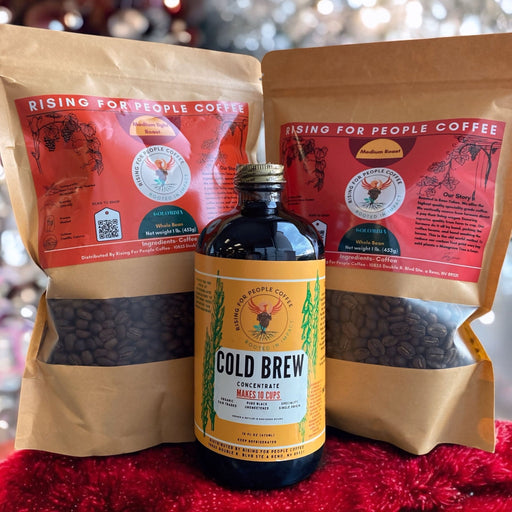 Rising For People Coffee Co. Colombia and Original Cold Brew Bundle Coffee