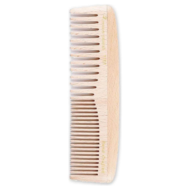 Creative Pro Hair Tools Birch Wood 8 Inch Fine and Medium-Tooth Comb Hair Comb