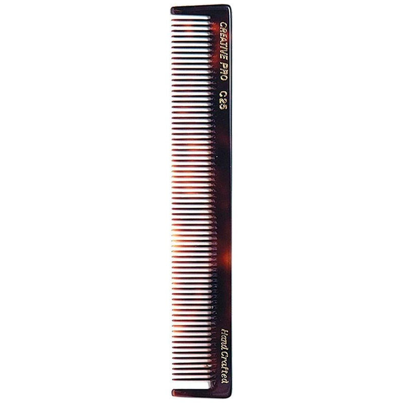 Creative Pro Hair Tools C25 Styling & Cutting 7.5 Inch Tortoise Comb Hair Comb