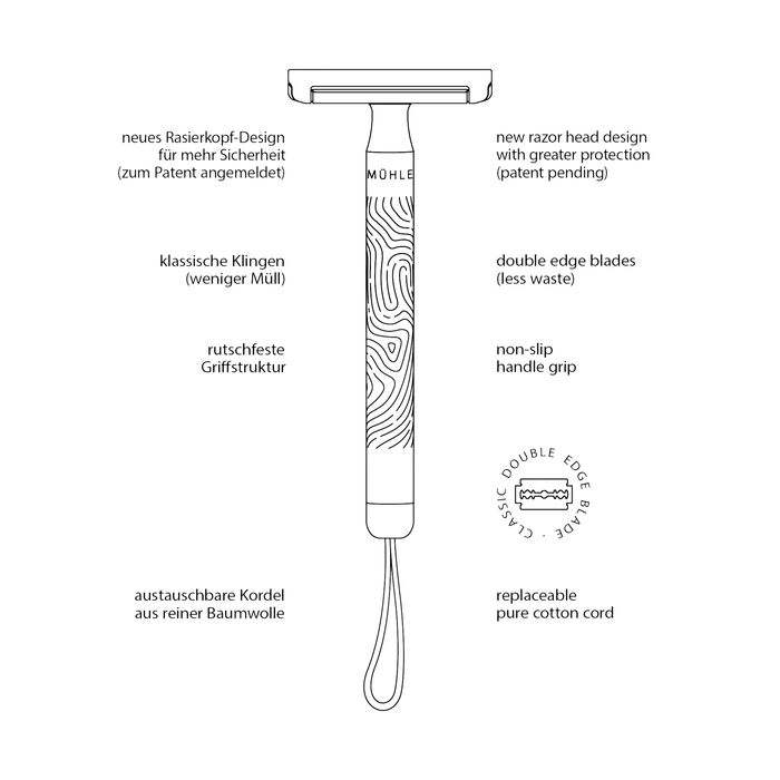 MuHLE Companion Unisex For Head And Body Safety Razor [RCOM01]