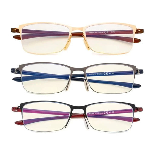 eyekeeper.com Computer Spectacles 3 Pack Classic Half-rim UVR12801 Eyeglasses