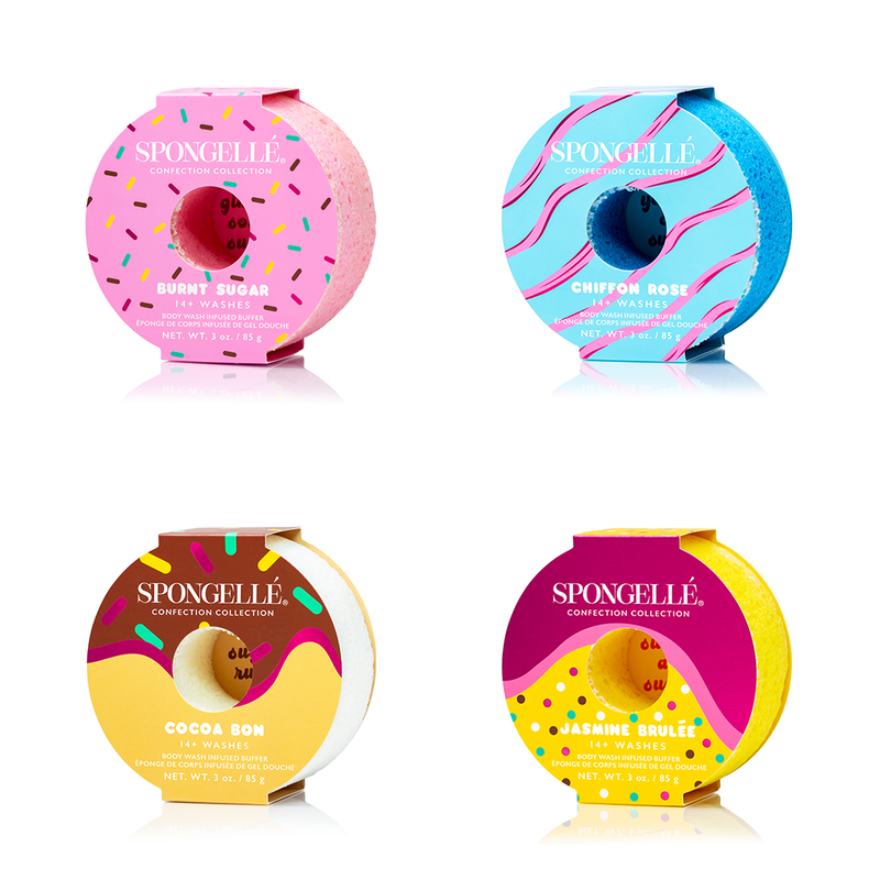 Spongellé Confection Buffer Assorted Pack Body Wash Infused Buffer