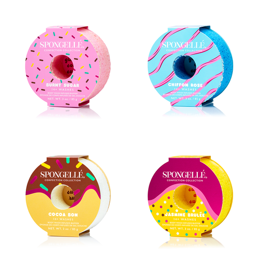 Spongellé Confection Buffer Assorted Pack Body Wash Infused Buffer