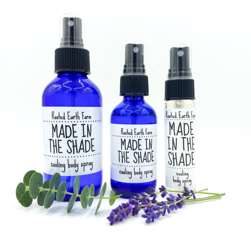 Rooted Earth Farm + Apothecary Made in the Shade Cooling Body Spray Room + Body Sprays