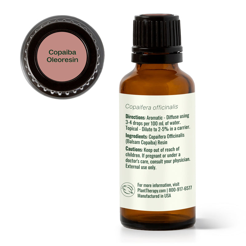 Plant Therapy Copaiba Oleoresin Essential Oil White Smoke 10 mL,30 mL