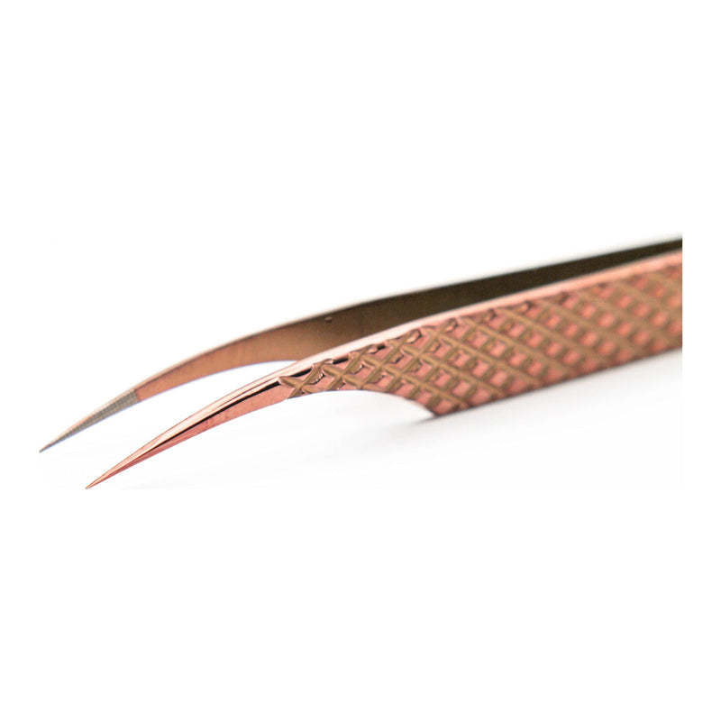 Mega Lash Academy Copper Fiber - MF2 -  Xtra Long Isolating Tweezers Tweezers