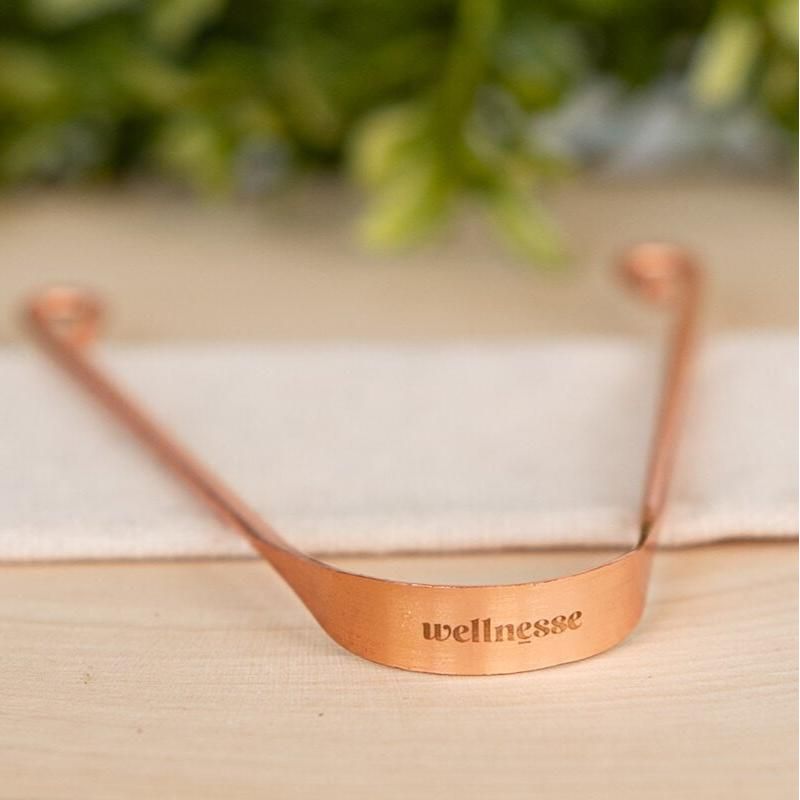 Wellnesse Copper Tongue Scraper Oral Care