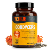FreshCap Mushrooms Organic Cordyceps Mushroom Supplement Capsules Capsules