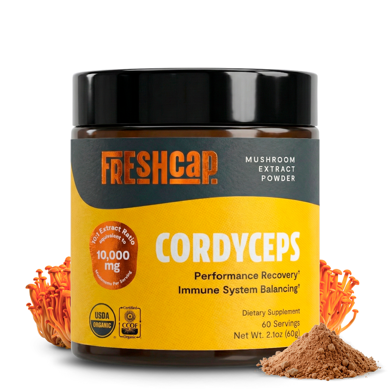 FreshCap Mushrooms Cordyceps Mushroom Extract Powder Powder