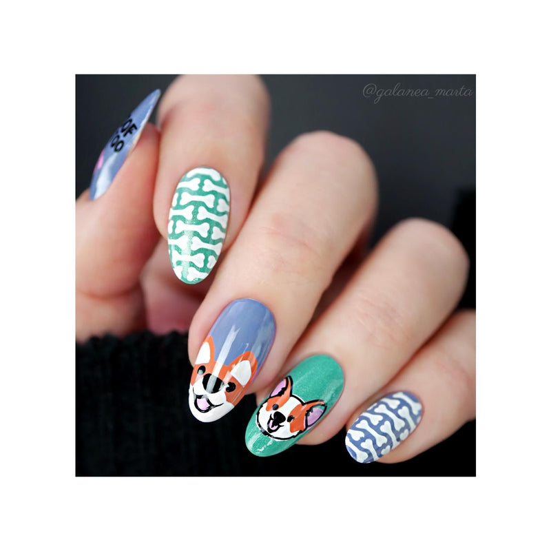 UberChic Beauty Corgi Love Stamping Plate