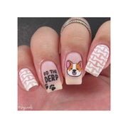 UberChic Beauty Corgi Love Stamping Plate