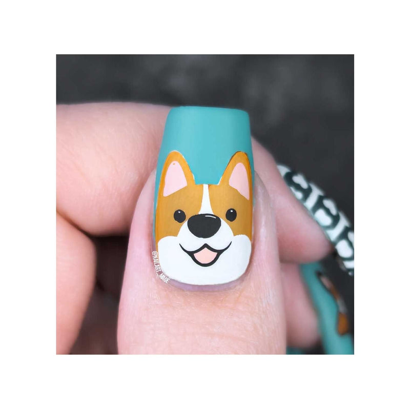 UberChic Beauty Corgi Love Stamping Plate