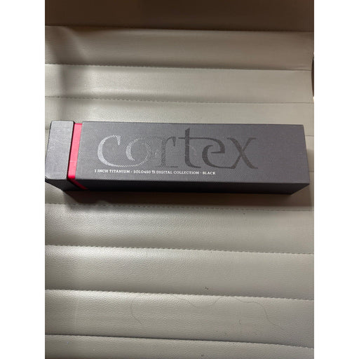 VIP Extensions Cortex Solo Titanium Flat Iron, 1-Inch, Black Flat Iron