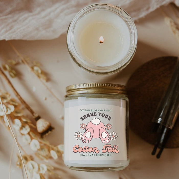 Cotton Blossom Retro Candle