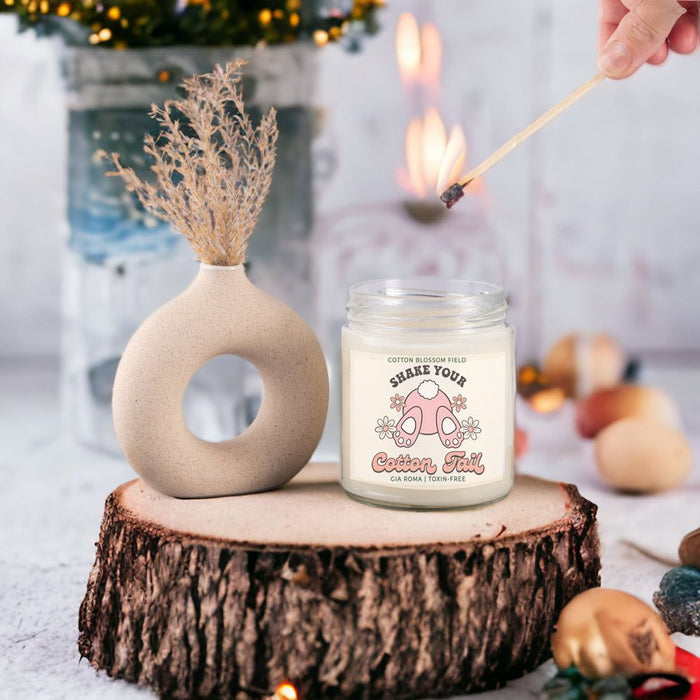 Cotton Blossom Retro Candle