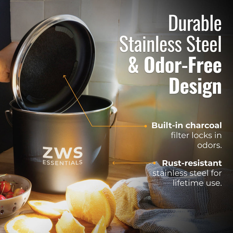 ZeroWasteStore.com Countertop Compost Bin Composters