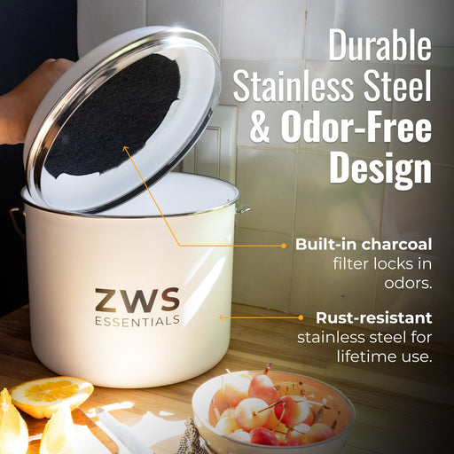 ZeroWasteStore.com Countertop Compost Bin Composters
