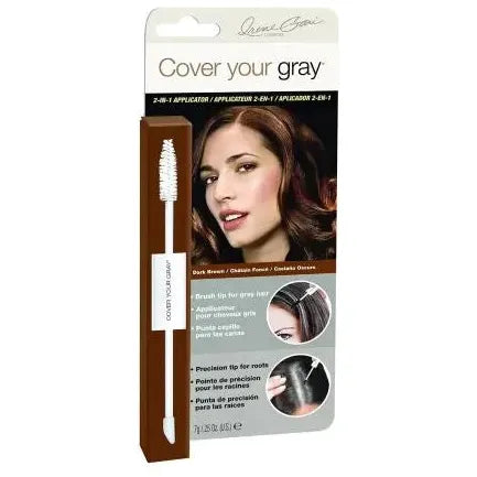 Irene Gari Cover Your Gray for Women Root Touch Up & Highlighter Dark Brown 0.25 oz