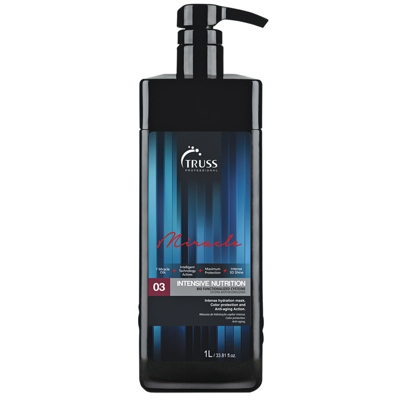 VIP Extensions Truss Miracle 03 Intensive Nutrition 33.81 oz Hair Mask Black
