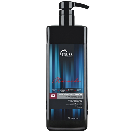 VIP Extensions Truss Miracle 03 Intensive Nutrition 33.81 oz Hair Mask Black