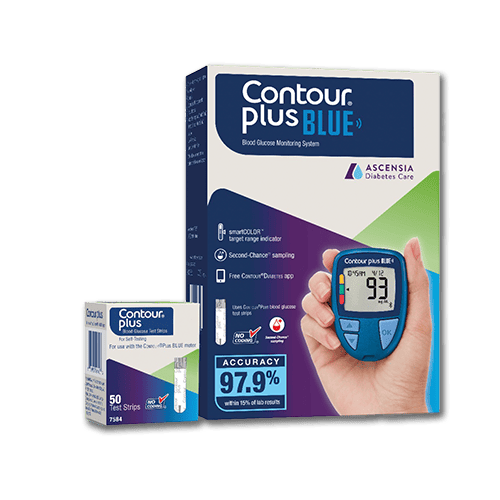 contour Contour®plus blue Accurate1 and trustworthy results 1x2 Blood Glucose Meters