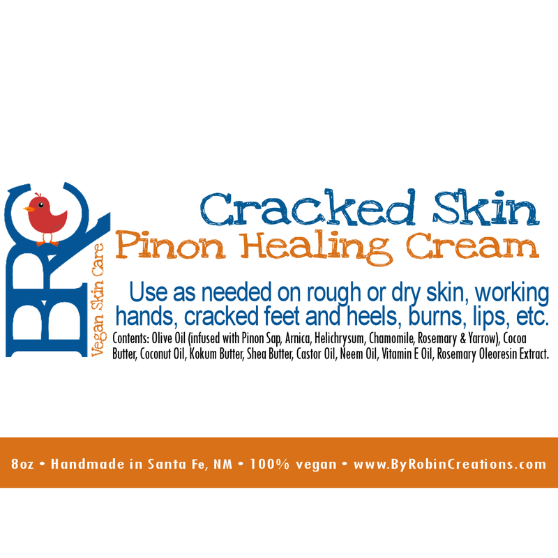 By Robin Creations Cracked Skin Rescue Pinon Healing/Eczema Cream Eczema Relief
