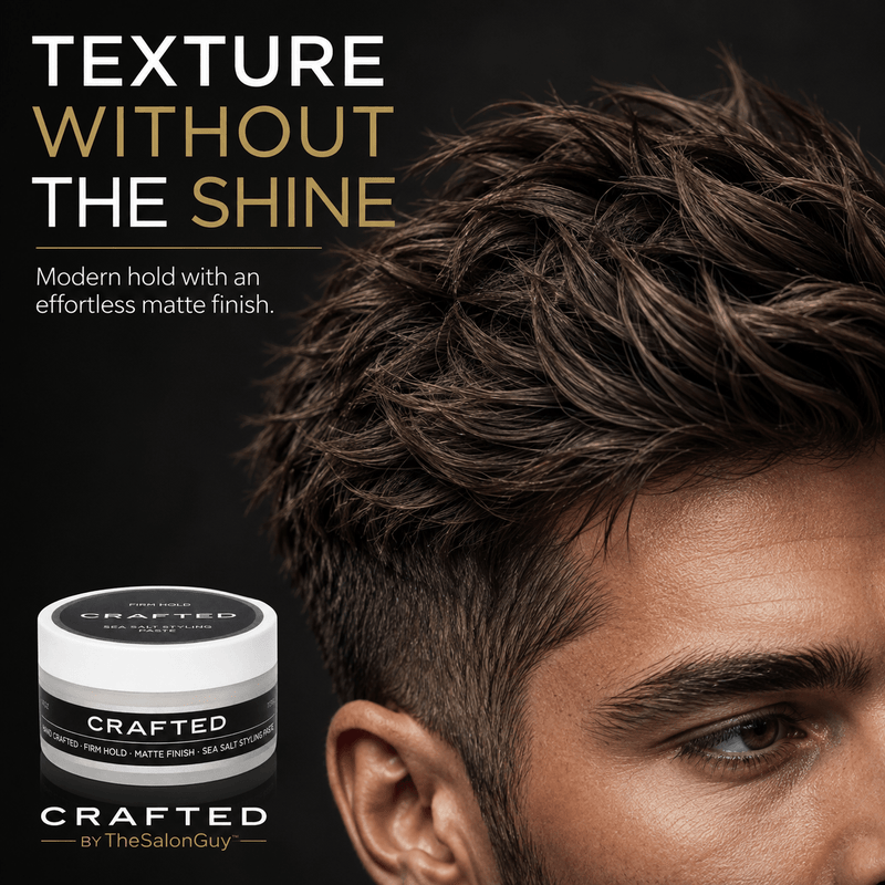 TheSalonGuy CRAFTED Sea Salt Paste Haircare Black