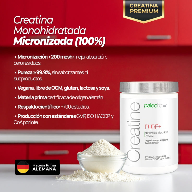 Paleolife Creatine Pure+: Strength and energy (Edición Limitada)