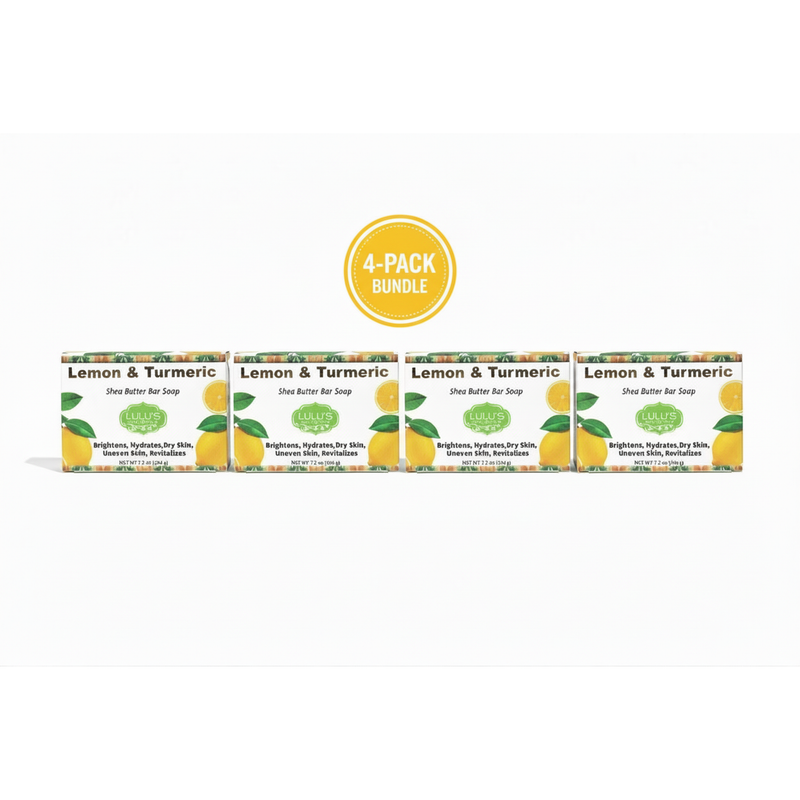 Lulu’s Holistics Lemon Turmeric Shea Butter Bar Soap – Brightening Cleanse Bar soap