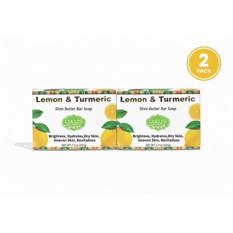 Lulu’s Holistics Lemon Turmeric Shea Butter Bar Soap – Brightening Cleanse Bar soap