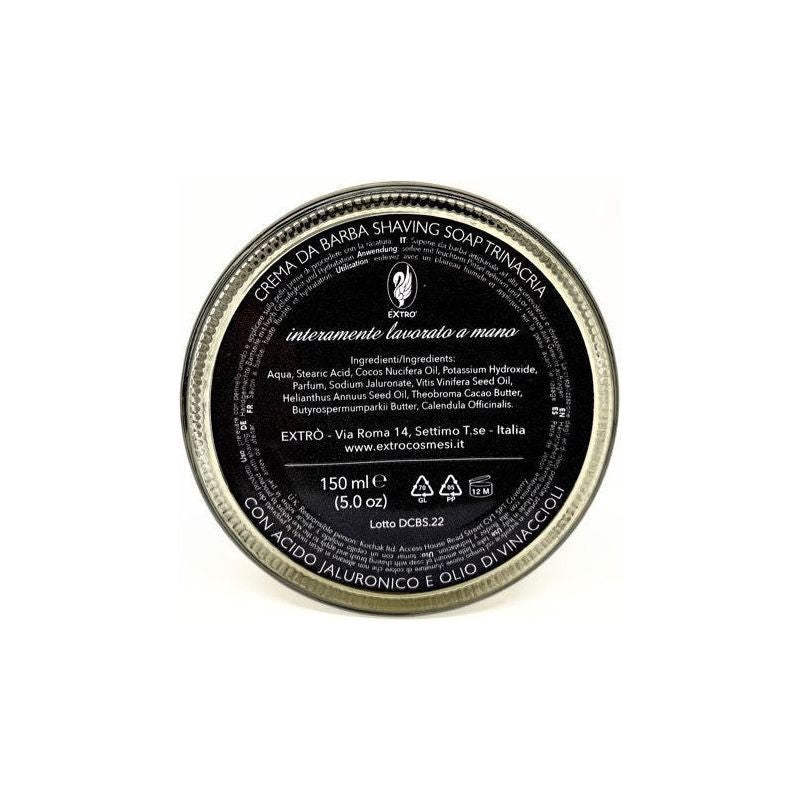 Extro Cosmesi Extro Cosmesi Trinakria Shaving Collection Shaving Set Light Gray Shaving Soap 5 oz,EDT Aftershave 3.4 oz