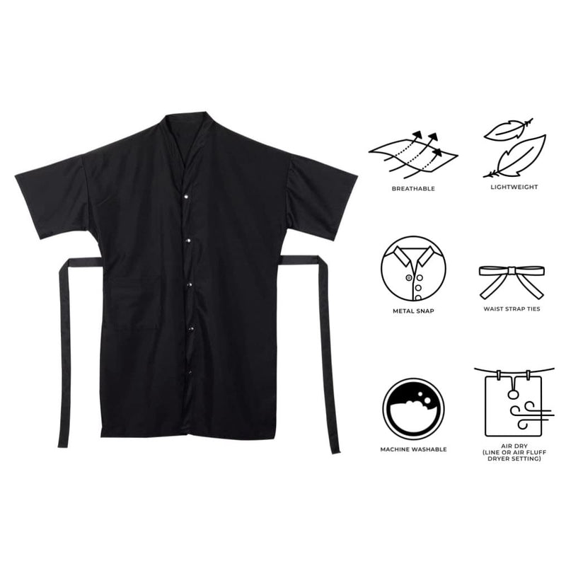 VIP Extensions Cricket Preview Stylist Lightweight Microfiber Cover Up Black Salon Supplies
