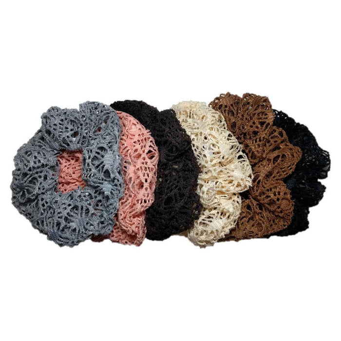 Threddies Crochet Lace Scrunchies