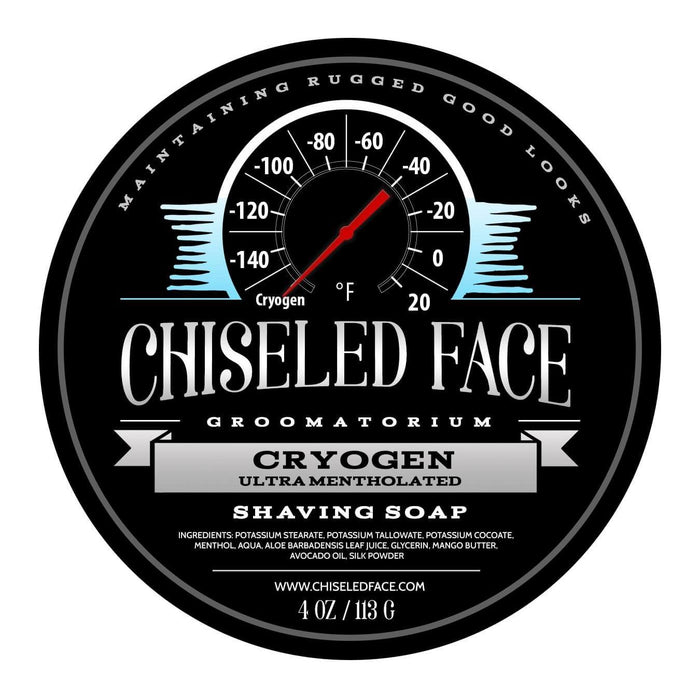 Chiseled Face Cryogen - Ultra Mentholated - Shaving Soap