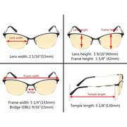 eyekeeper.com Crystal Blue Light Blocking Eyeglasses LX19014-BB60 Eyeglasses