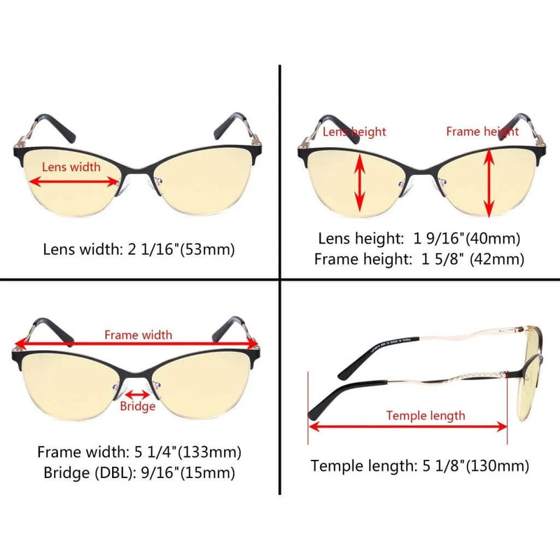 eyekeeper.com Crystal Blue Light Blocking Eyeglasses LX19014-BB60 Eyeglasses